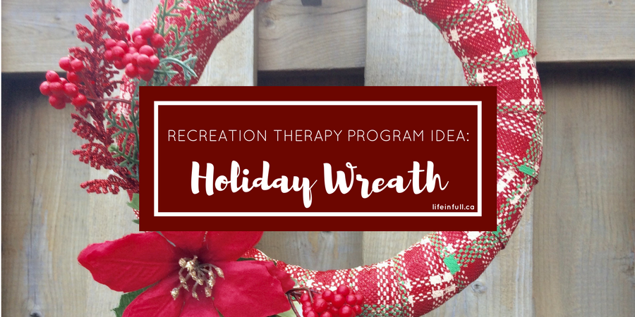 Program Idea: DIY Holiday Wreath